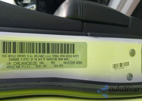 2019 Dodge Durango Sxt Awd from USA, damaged, VIN 1C4RDJAG4KC651291